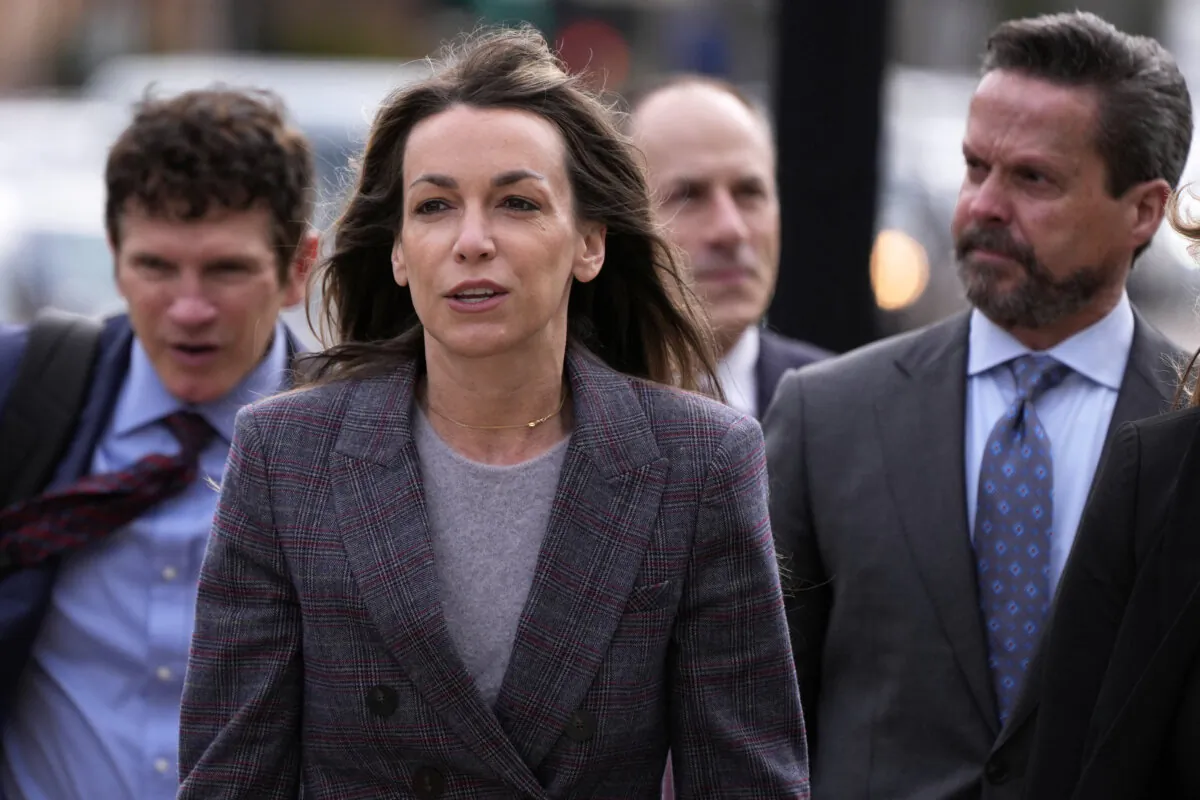 Karen Read arrives for jury selection for her trial at Norfolk County Superior Court in Dedham, Mass., on April 1, 2025. (Charles Krupa/AP Photo)