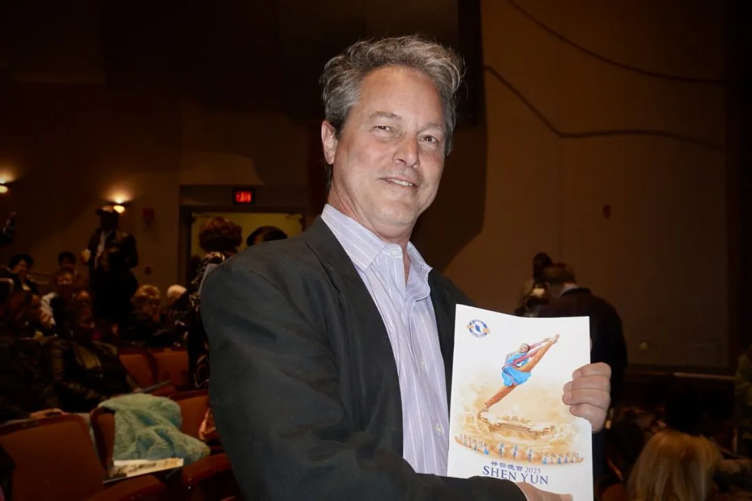 Michael DiGregorio attends Shen Yun Performing Arts at the Center for Performing Arts at Governors State University on April 13, 2025. (Sherry Dong/The Epoch Times)