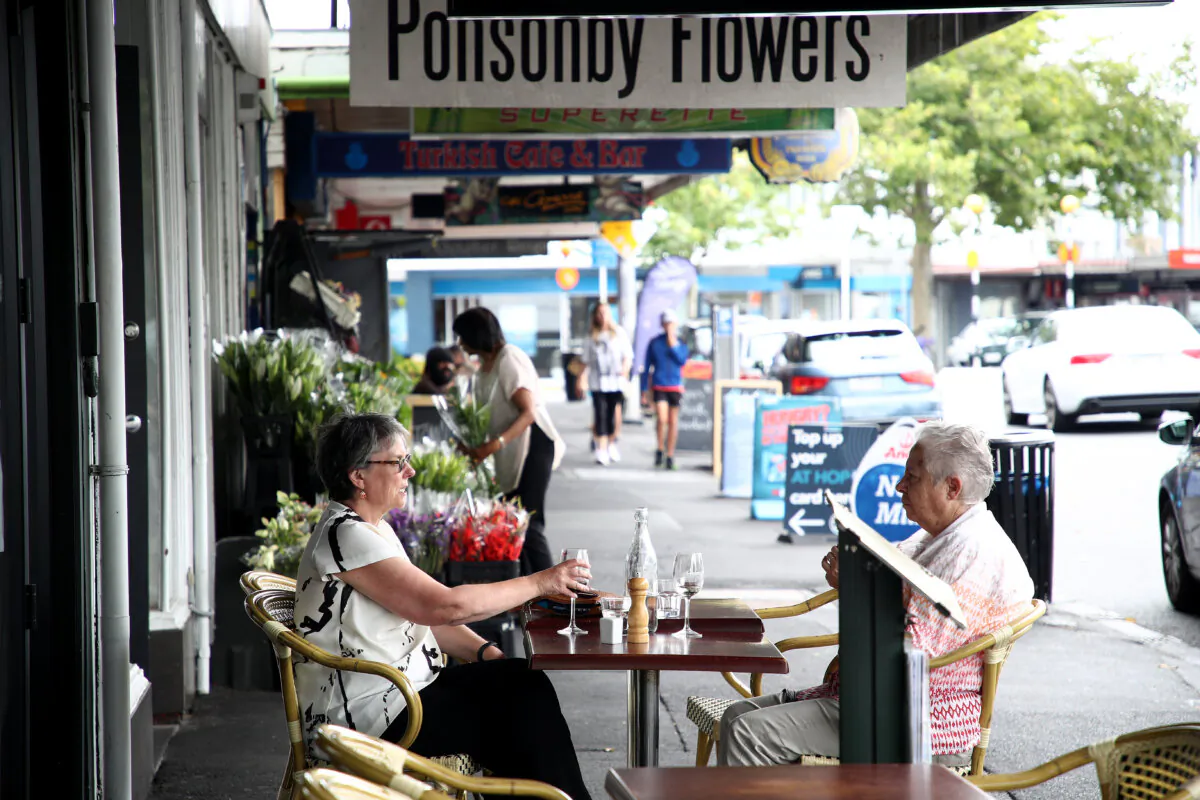 People shop on Ponsonby Road in Auckland, New Zealand on Jan. 28, 2021. (Phil Walter/Getty Images)