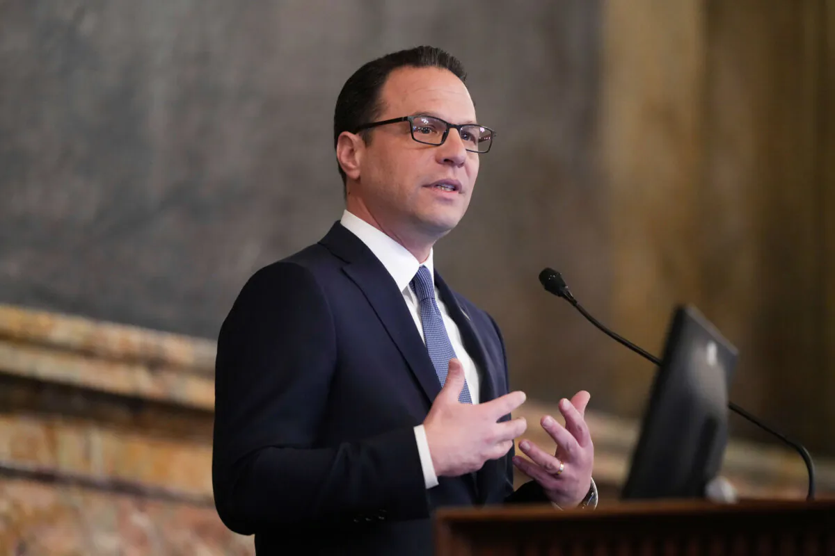Pennsylvania Gov. Josh Shapiro delivers his budget address for the 2025–26 fiscal year to a joint session of the state House and Senate at the state Capitol in Harrisburg, Pa., on Feb. 4, 2025. (Matt Rourke/AP Photo, File)