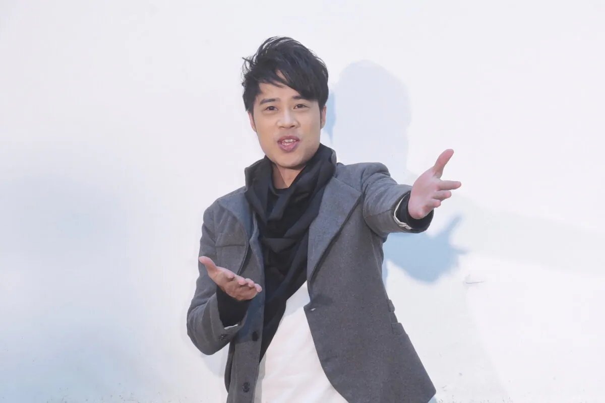 Taiwanese singer Lü Jianzhong, also known as "Tank," at a charity event in Taipei, Taiwan, on Jan. 29, 2019. (The Epoch Times)