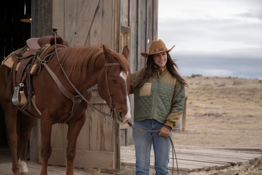Quinn O’Grady (Minka Kelly) owns a dance hall, in "Ransom Canyon." (Anna Kooris/Netflix)