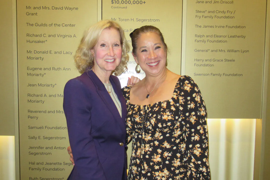 Mari Barke and her friend enjoyed Shen Yun's evening performance at the Segerstrom Center for the Arts on April 17, 2025. (Linda Jiang/The Epoch Times)