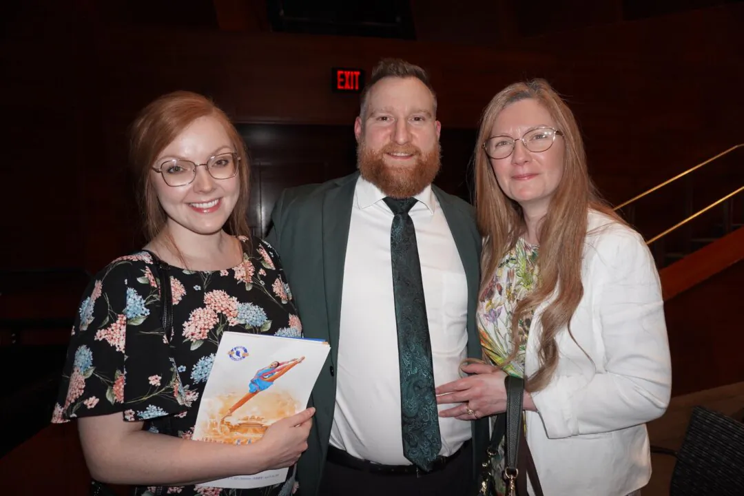 The Yaworski family enjoyed Shen Yun's evening performance at the Northern Alberta Jubilee Auditorium on April 19, 2025. (Lily Yu/The Epoch Times)