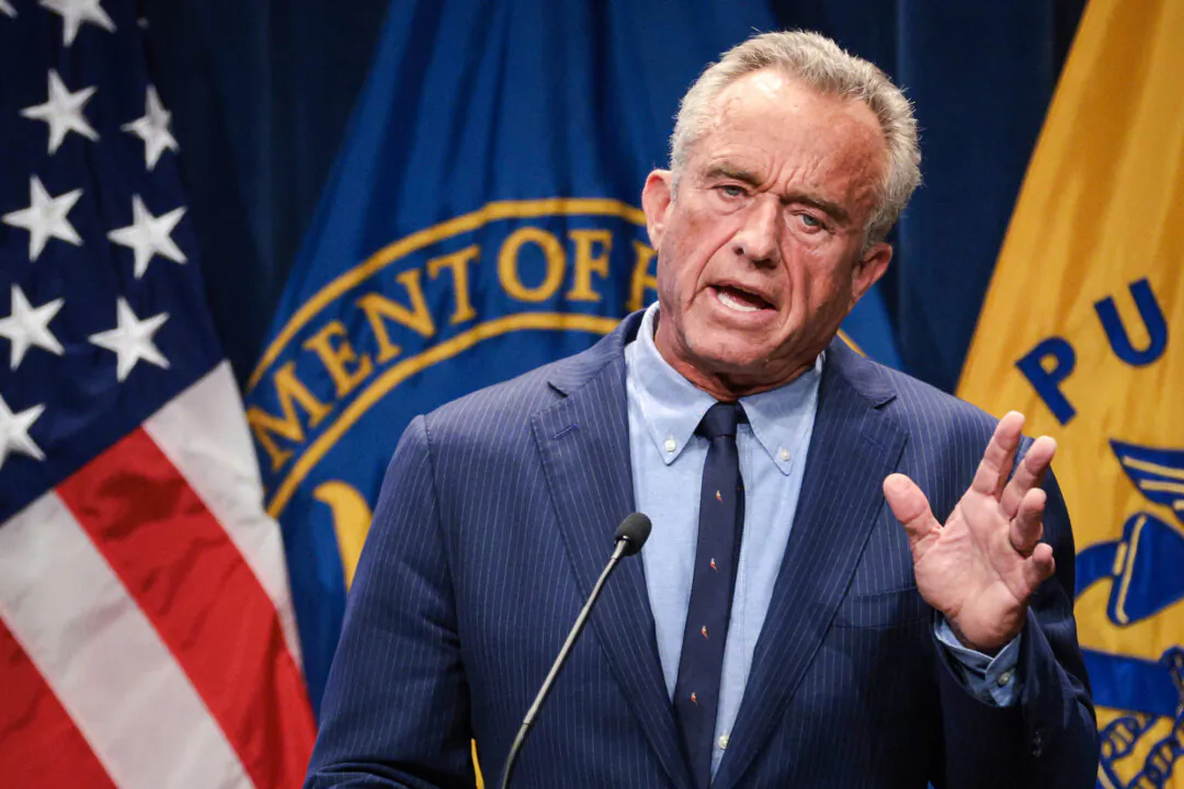 Health Secretary Robert F. Kennedy Jr. speaks during a news conference at the Department of Health and Human Services in Washington on April 16, 2025. (Alex Wong/Getty Images)