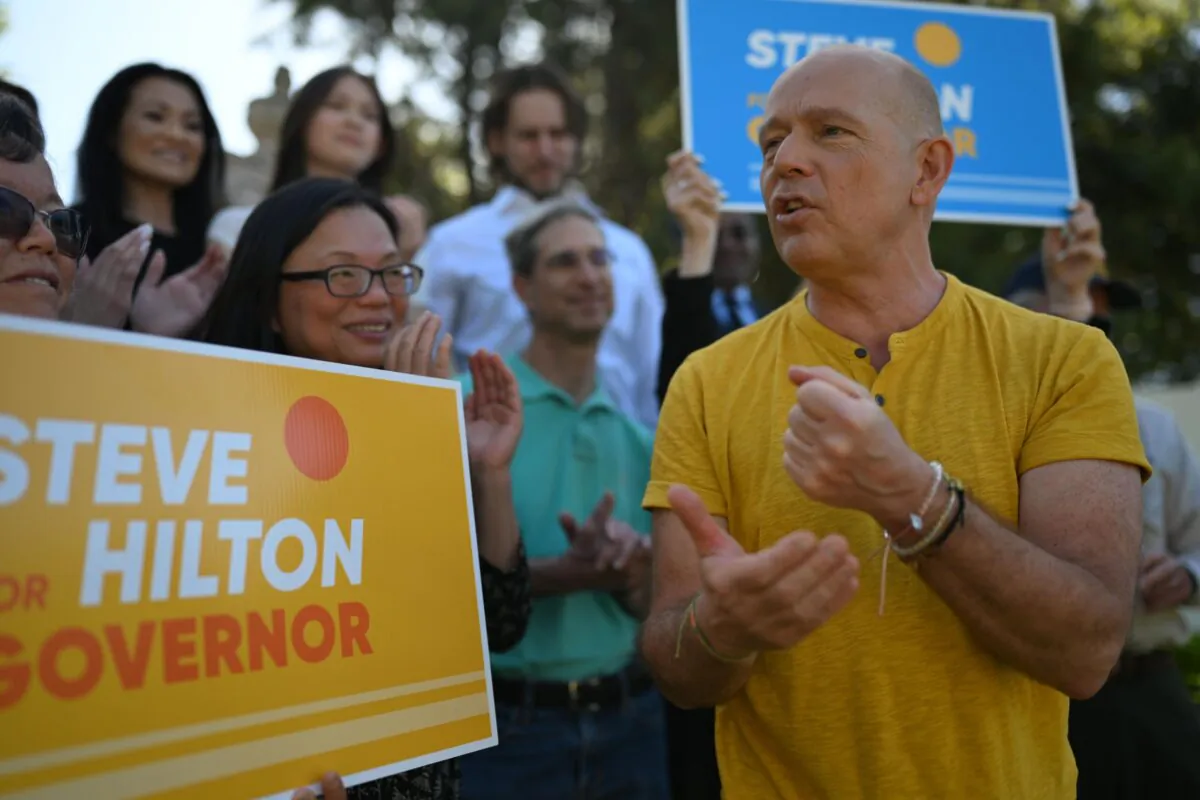 California gubernatorial candidate Steve Hilton said he wants to "make California golden again," on April 22, 2025. (Courtesy of Steve Hilton for Governor)
