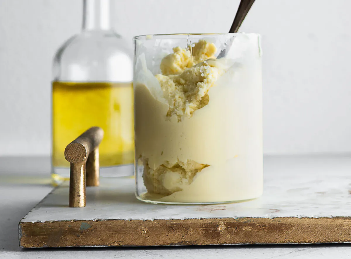 Olive oil offers a smooth, peppery note that rounds out the cream and milk. (Jennifer McGruther)