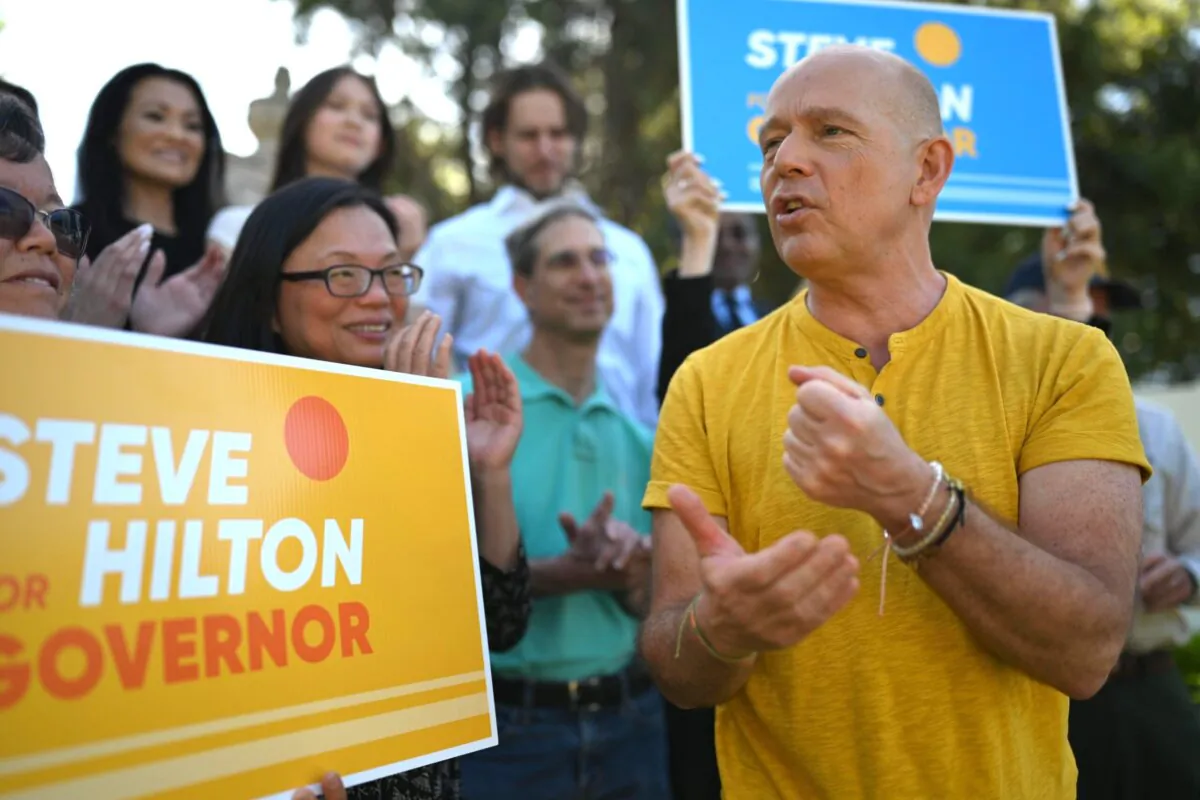 Gubernatorial candidate Steve Hilton said he wants to "make California golden again," on April 22, 2025. (Courtesy of Steve Hilton for Governor)
