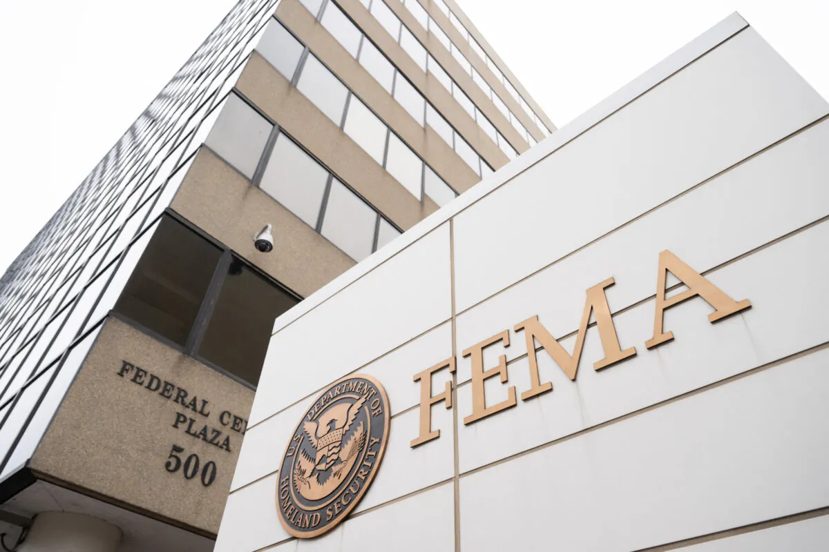 The headquarters of FEMA (Federal Emergency Management Agency) in Washington in a file image. (Saul Loeb/AFP via Getty Images)