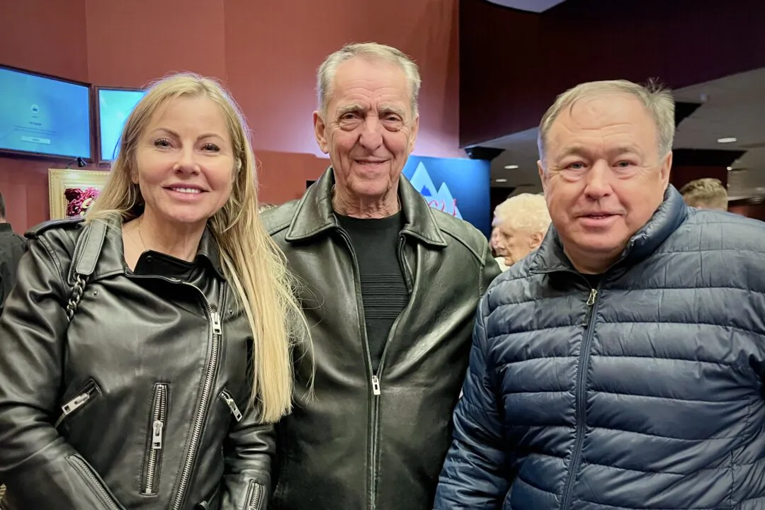 Gia Martin and Jaunius Kelpsas enjoyed Shen Yun at the Rosemont Theatre in Rosemont, Illinois, on April 25, 2025. (Stacey Tang/The Epoch Times)