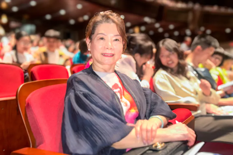 Yu-lun Shih enjoyed Shen Yun at Yuanlin Performance Hall in Changhua, Taiwan, on April 18, 2025. (Austina Tai/The Epoch Times)