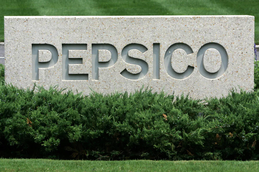 A PepsiCo sign in a file photograph. (Don Emmert/AFP via Getty Images)