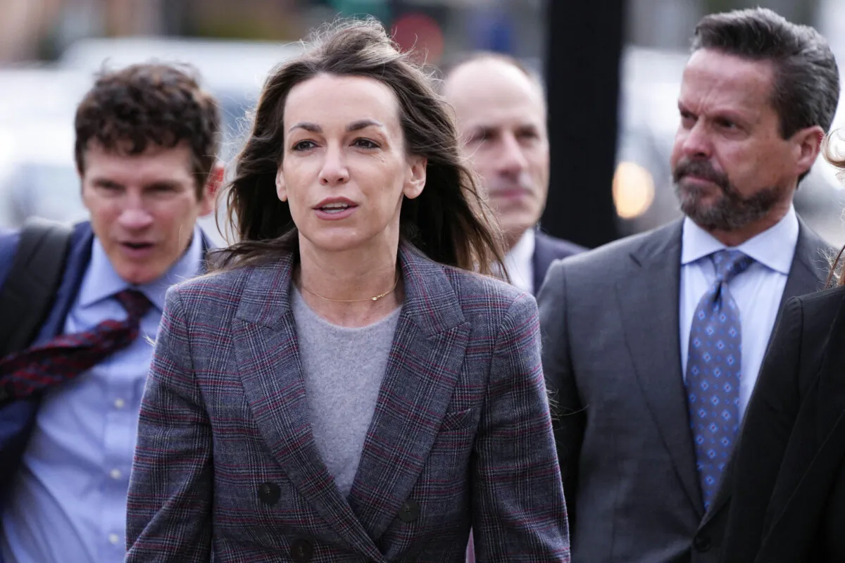Karen Read arrives for jury selection for her trial at Norfolk County Superior Court in Dedham, Mass., on April 1, 2025. (Charles Krupa/AP Photo)