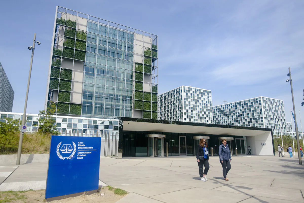 The International Criminal Court building in The Hague, Netherlands, on July 18, 2023. (Mihut Savu/The Epoch Times)