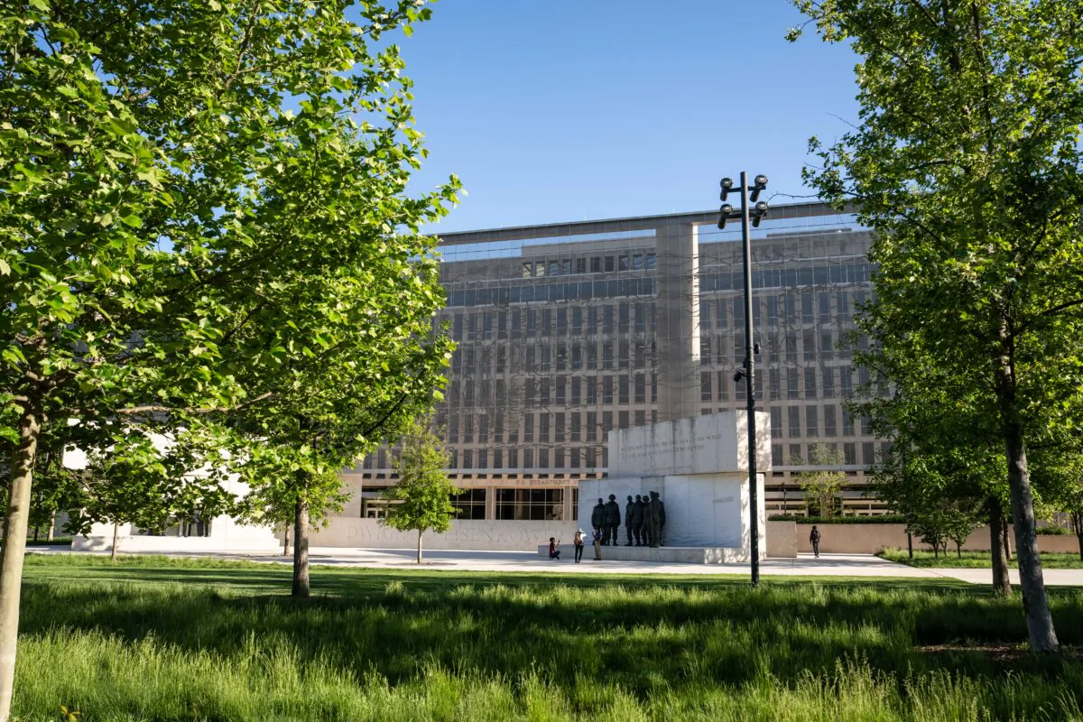 The U.S. Department of Education at the Lyndon B. Johnson building
in Washington on April 28, 2025. (Madalina Vasiliu/The Epoch Times)