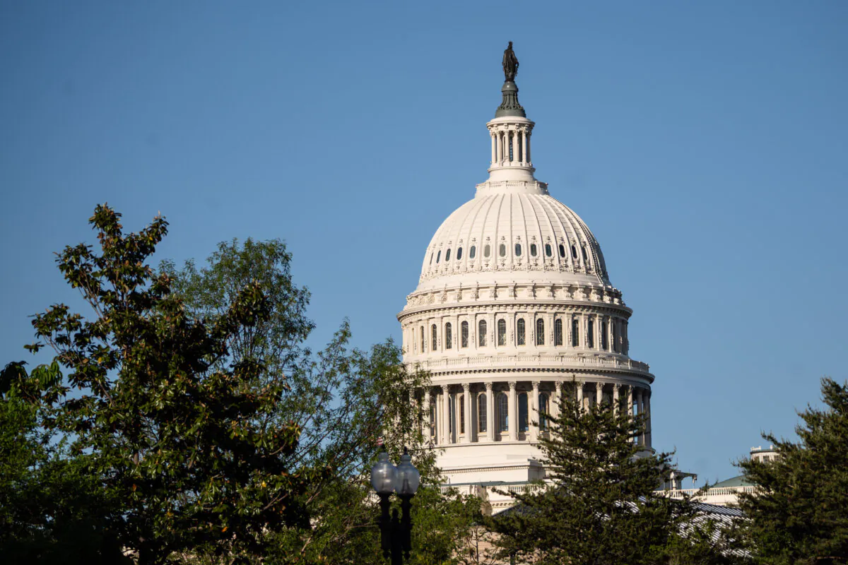The U.S. Capitol building in Washington on April 28, 2025. (Madalina Vasiliu/The Epoch Times)