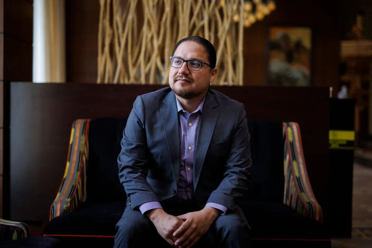 Enoch Cree Nation chief Billy Morin poses at the nation's River Cree Resort and Casino, outside of Edmonton, on June 7, 2022. (Photo by Cole Burston/AFP via Getty Images)