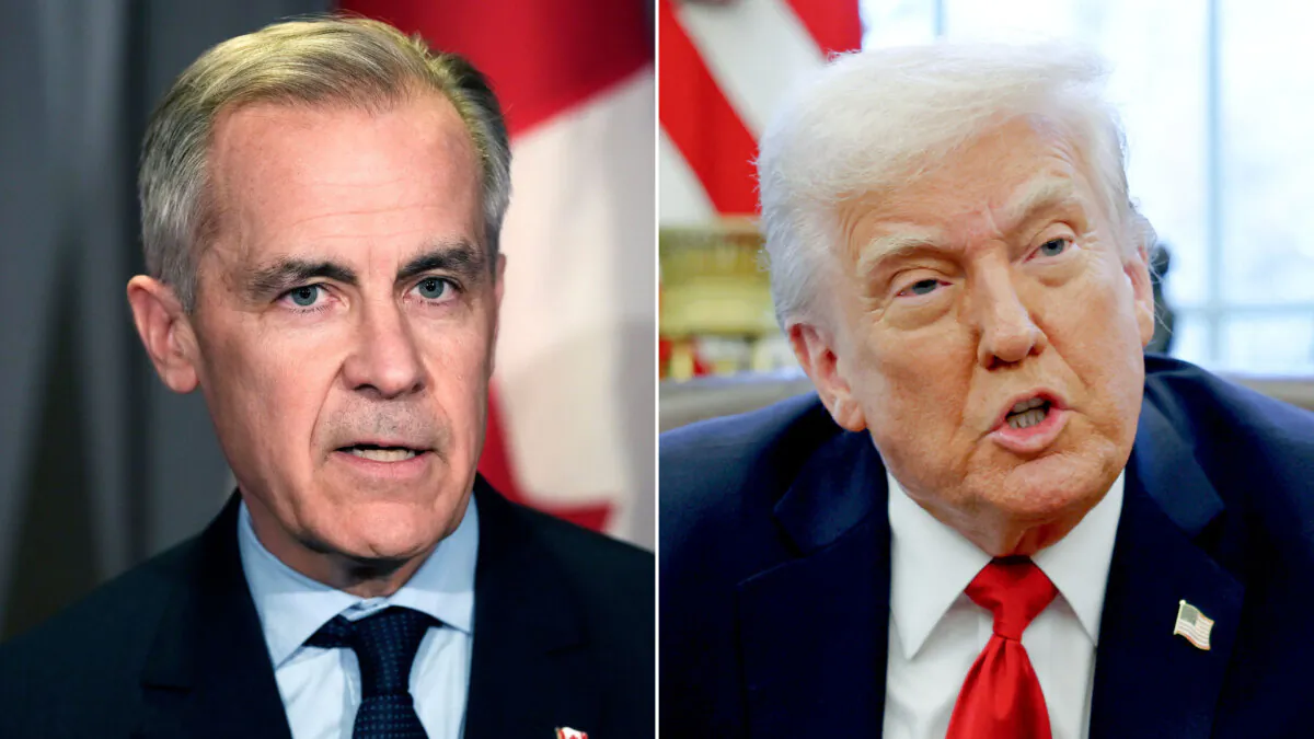 Canadian Prime Minister Mark Carney (L) and U.S. President Donald Trump. (The Canadian Press/Frank Gunn/AP - Pool)
