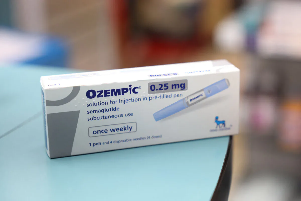 A box of Ozempic made by Novo Nordisk is seen at a pharmacy in London, UK, on March 8, 2024. (Hollie Adams/Reuters)
