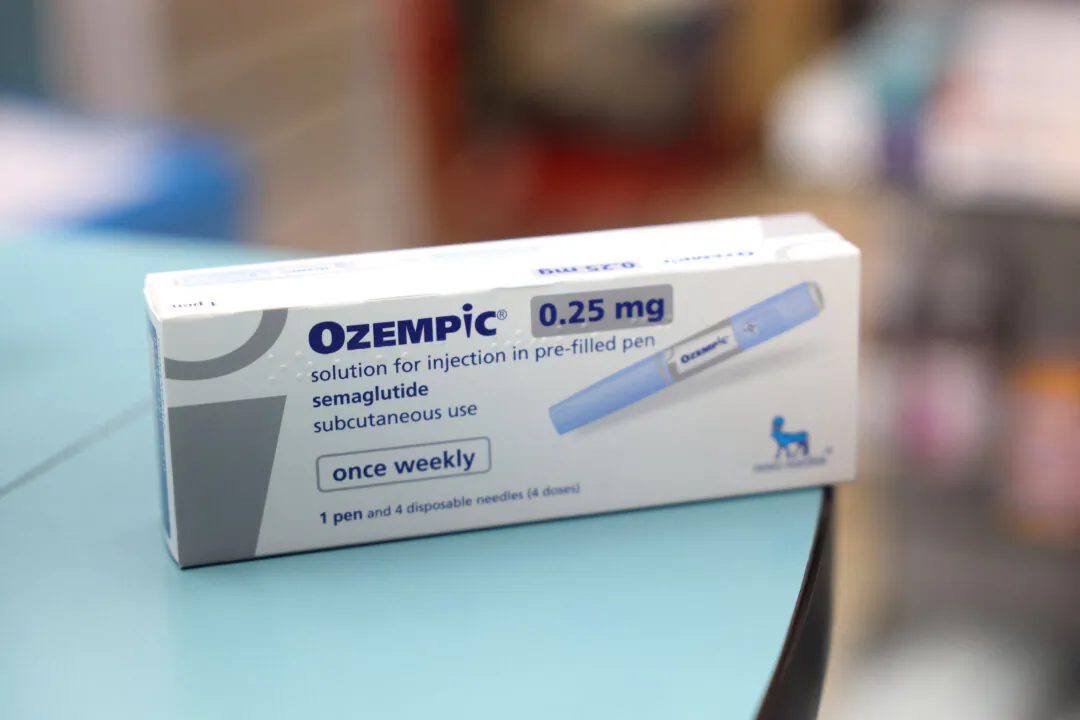 A box of Ozempic made by Novo Nordisk at a pharmacy in London on March 8, 2024. (Hollie Adams/Reuters)