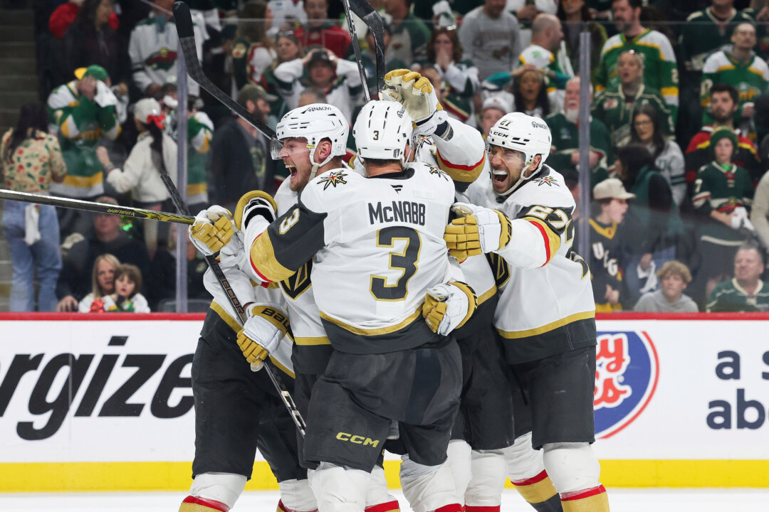 Barbashev Scores in OT, Golden Knights Beat Wild 4–3 in Game 4 to Even First-Round Series