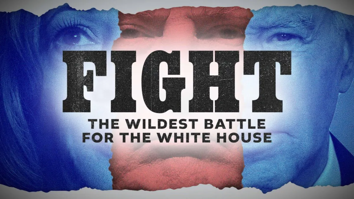 Image from the book cover of “FIGHT: Inside the Wildest Battle for the White House” (2025) by Jonathan Allen and Amie Parnes. (HarperCollins.com)