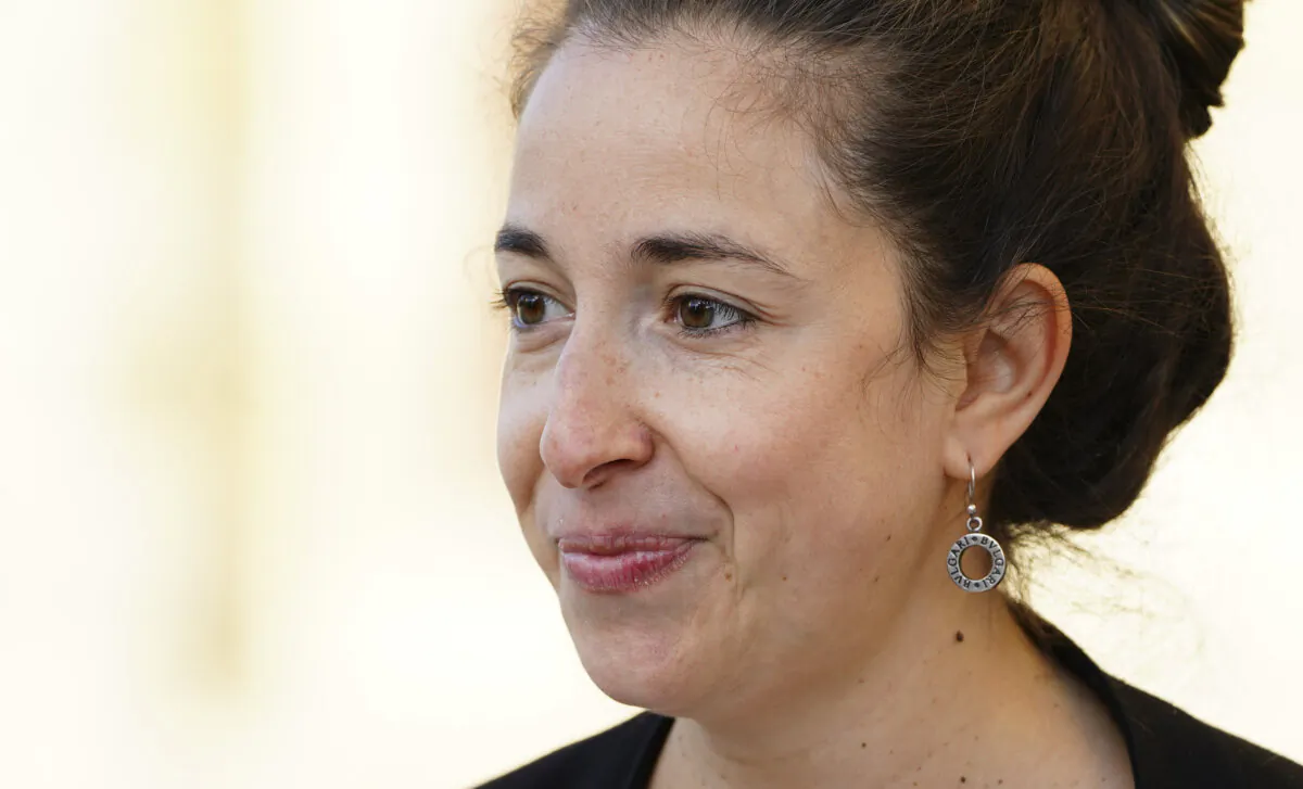 Bloc MP Nathalie Sinclair Desgagne arrives to a caucus meeting on Parliament Hill in Ottawa on Oct. 5, 2021. (The Canadian Press/Sean Kilpatrick)