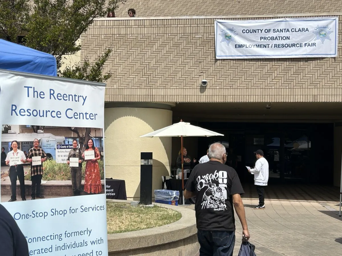 The Santa Clara County Probation Department holds its annual Second Chance Adult Probation Employment and Resource Fair on April 30, 2025. (Nathan Su/The Epoch Times)