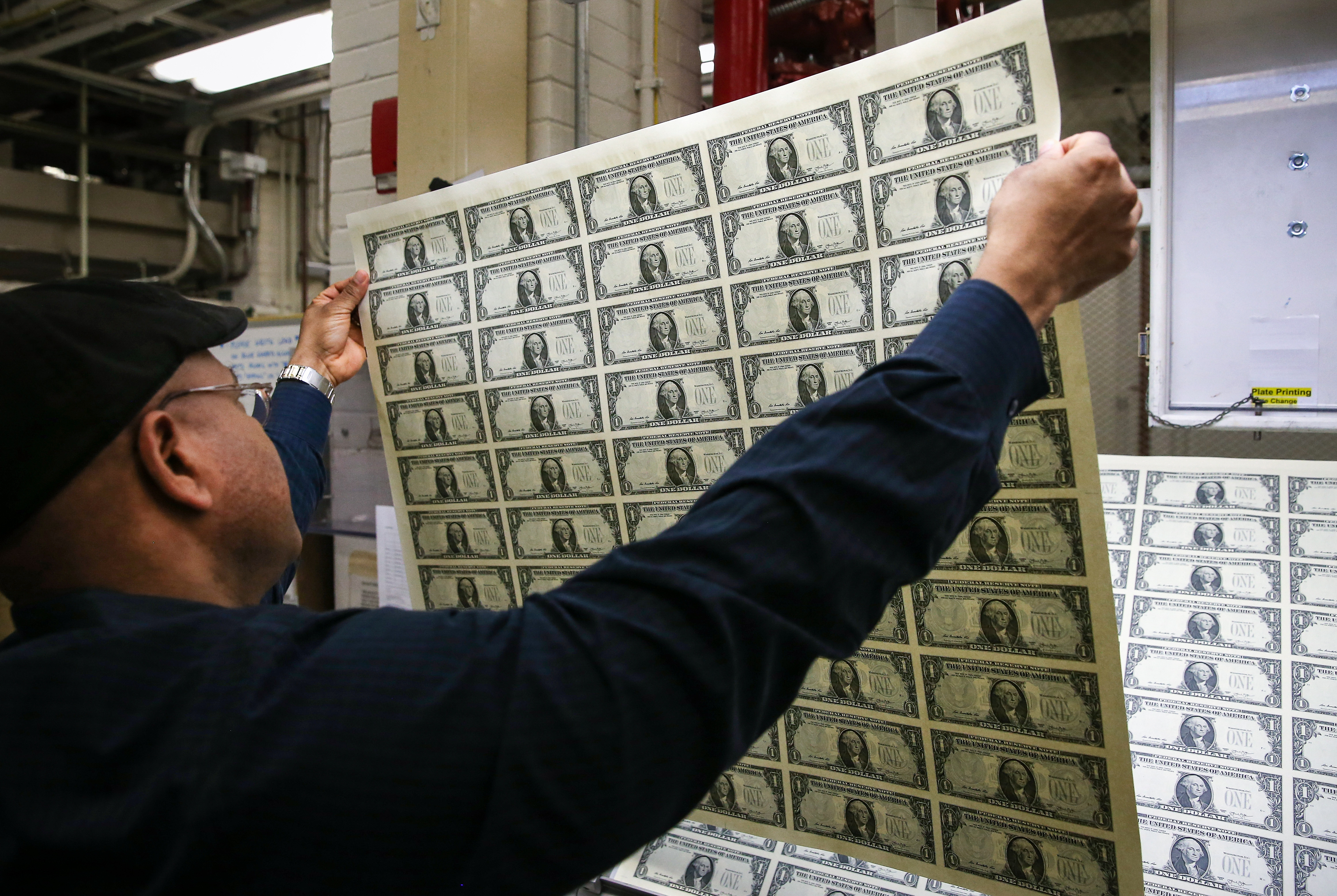 U S Bureau Of Engraving And Printing Oversees Dollar Bill Production