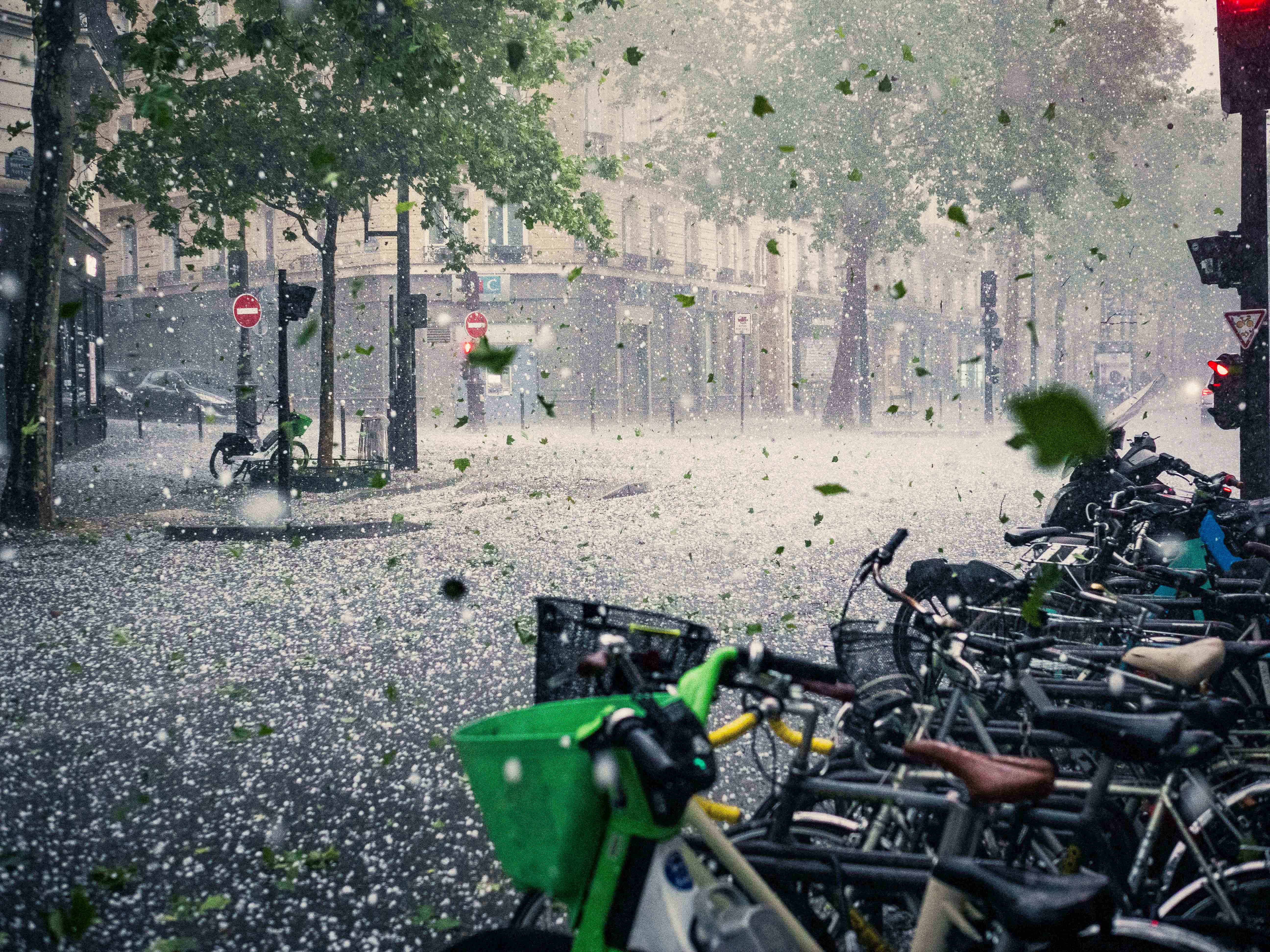 Day in Photos: Hailstorm in Paris, US–Philippines Military Exercises, and Traditional Wedding in Pakistan
