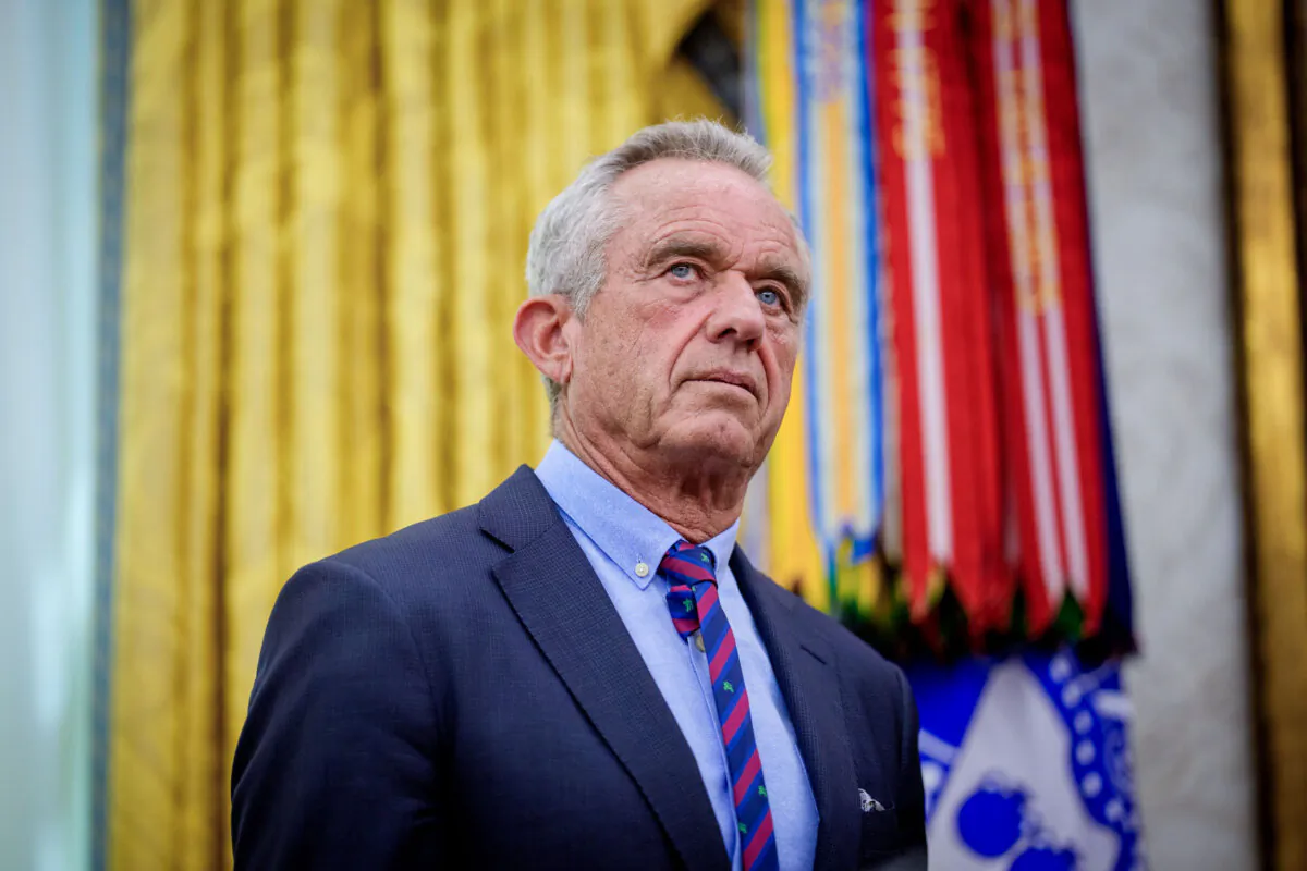 Health Secretary Robert F. Kennedy Jr. in Washington on April 18, 2025. (Andrew Harnik/Getty Images)