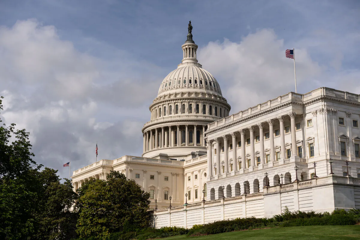 The U.S Capitol building in Washington on May 5, 2025. (Madalina Vasiliu/The Epoch Times)