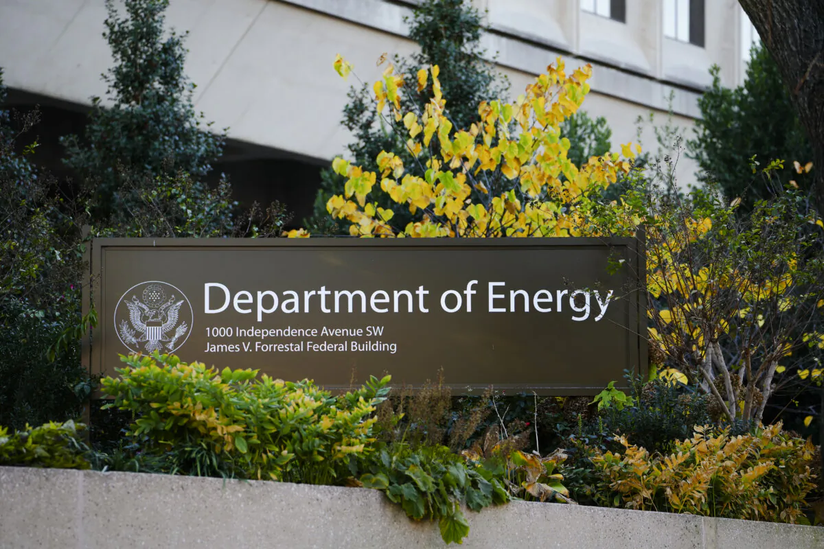 The Department of Energy building in Washington on Nov. 13, 2023. (Madalina Vasiliu/The Epoch Times)