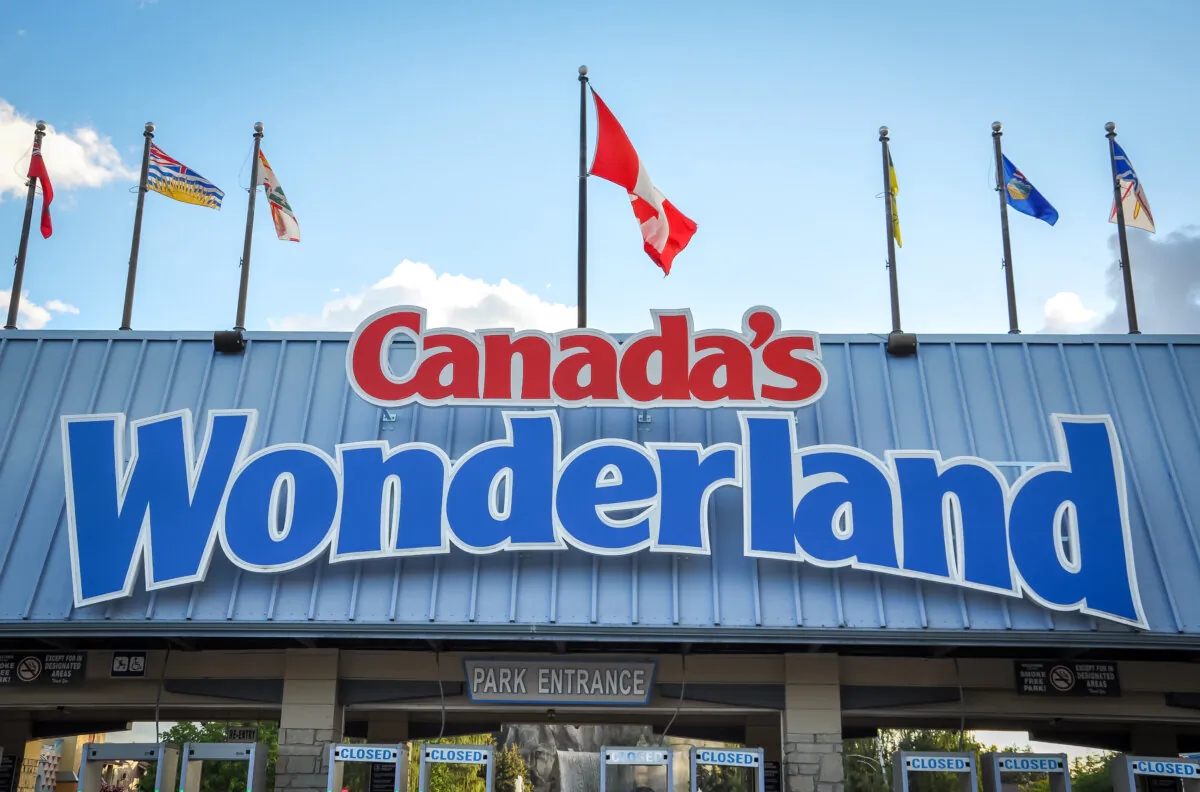 Entrance and signage of Canada’s Wonderland are shown in this file photo. (Shutterstock/Lester Balajadia)