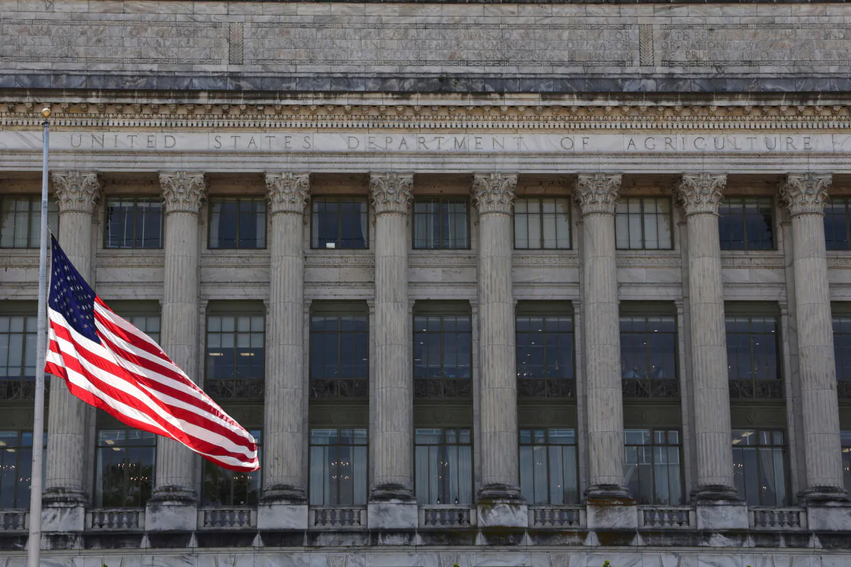 The U.S. Department of Agriculture headquarters in Washington on April 23, 2025. (Jonathan Ernst/Reuters)