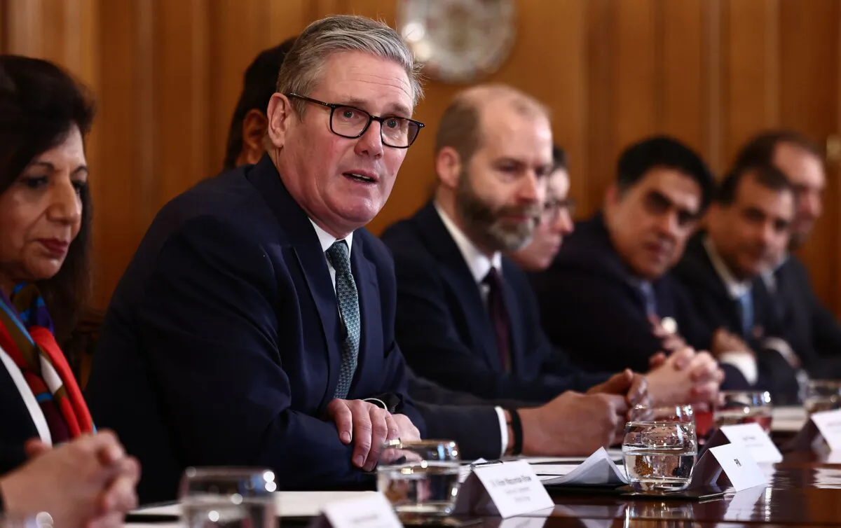 Prime Minister Sir Keir Starmer hosting a meeting of Indian investors in London in 2024. (Henry Nicholls/PA)
