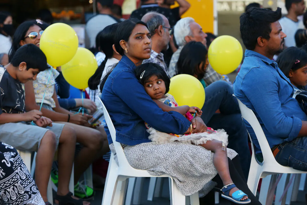 Sydneysiders celebrate Diwali at a street festival in the suburb of Wentworthville in Sydney, Australia on Oct. 29, 2022. (Lisa Maree Williams/Getty Images)