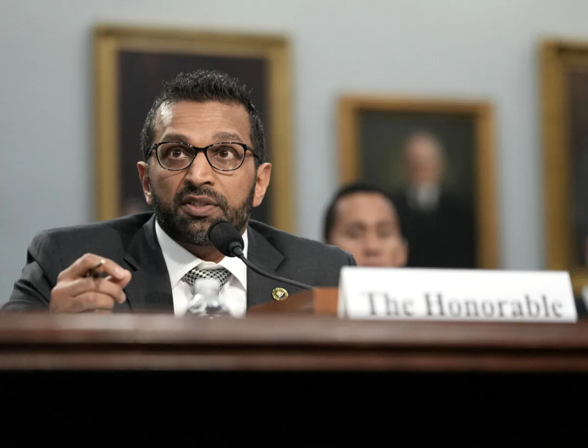 FBI Director Kash Patel speaks during a House Commerce, Justice, Science, and Related Agencies Subcommittee hearing on the 2026 agency's budget request on Capitol Hill in Washington on May 7, 2025. (Oliver Contreras/AFP via Getty Images)