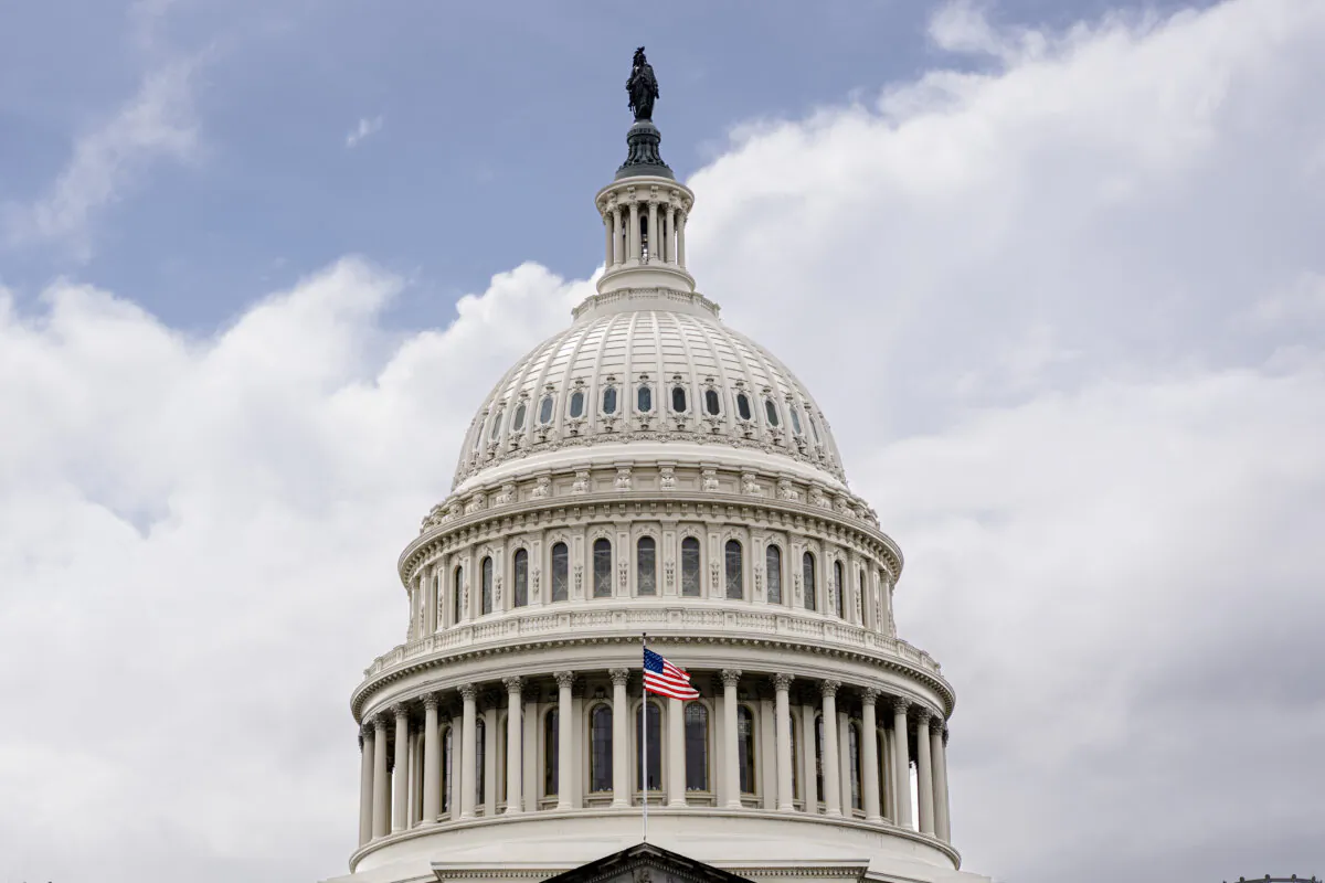 The U.S Capitol building in Washington on May 5, 2025. (Madalina Vasiliu/The Epoch Times)