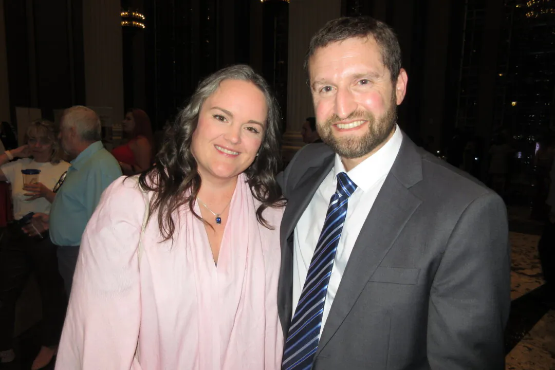 Kathleen and Ethan Schwaber enjoyed Shen Yun at The Fisher Center for the Performing Arts on May 10, 2025. (Roland Ree/The Epoch Times)