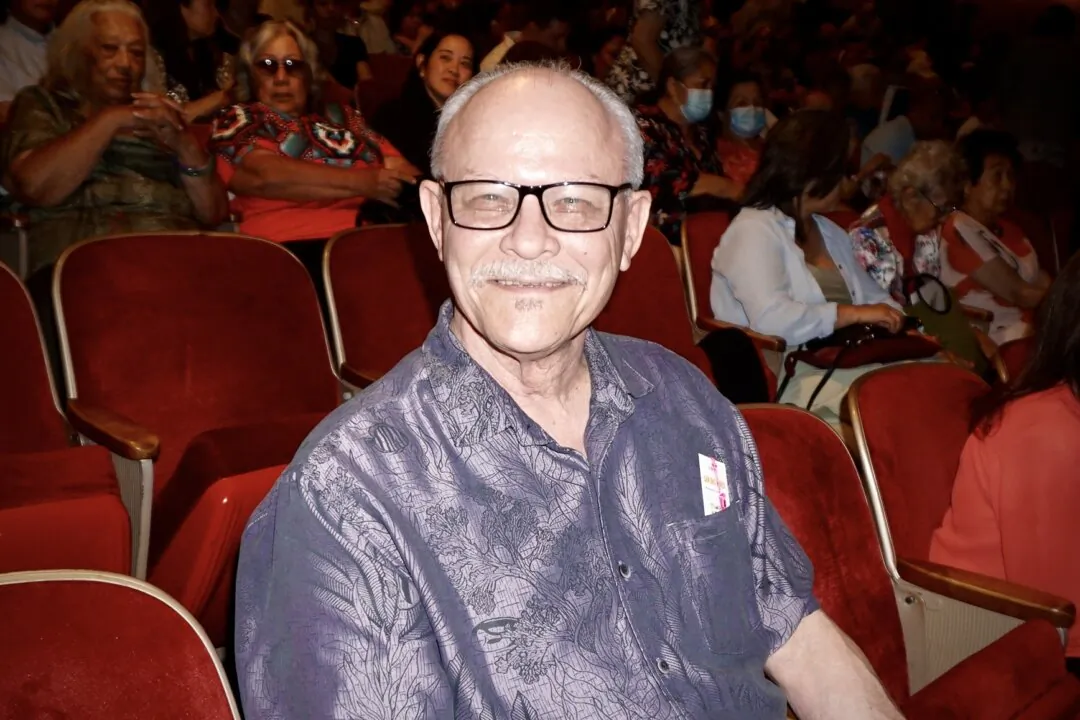 Ed Garrison attended a Shen Yun Performing Arts performance at the Blaisdell Concert Hall in Honolulu, Hawaii, on May 10, 2025. (Yeawen Hung/The Epoch Times)