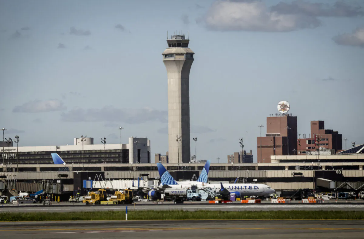 United Airline planes are seen at the gate at Newark Liberty International Airport in Newark, N.J., on May 7, 2025. (Kena Betancur/AFP via Getty Images)