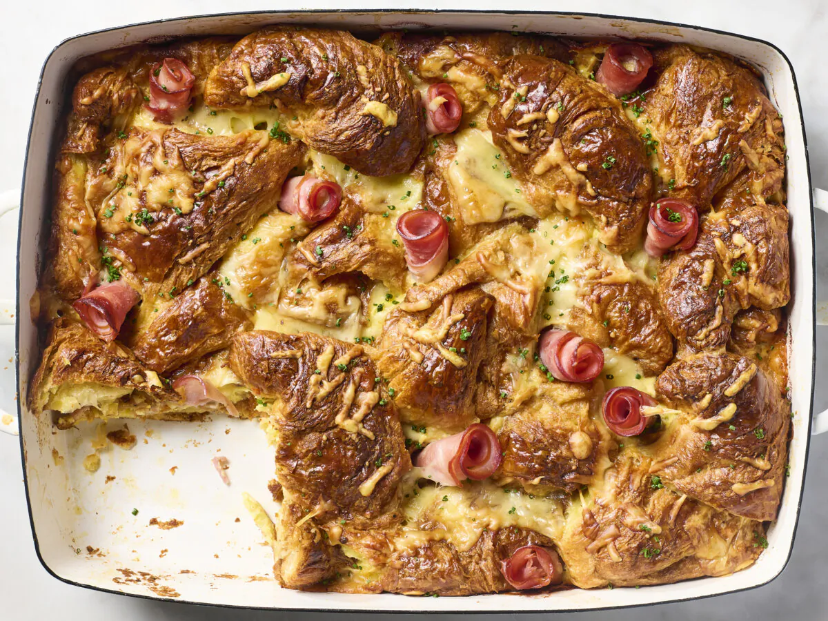 Don’t be fooled—this breakfast casserole feels fancy but is so easy to make. (Alex Lepe/TCA)