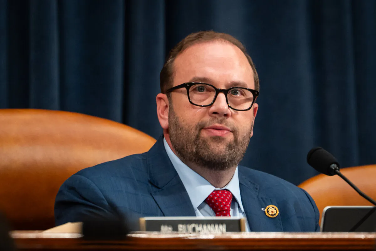 House Committee on Ways and Means Chairman Rep. Jason Smith (R-Mo.) speaks during a hearing on Capitol Hill in Washington on May 13, 2025. (Madalina Vasiliu/The Epoch Times)