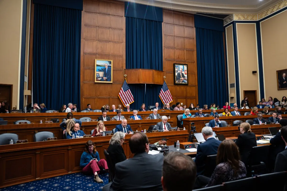 House Committee on Energy and Commerce Vice Chairman Rep. John Joyce (R-Pa.) presides over a hearing in Washington on May 13, 2025.(Madalina Vasiliu/The Epoch Times)