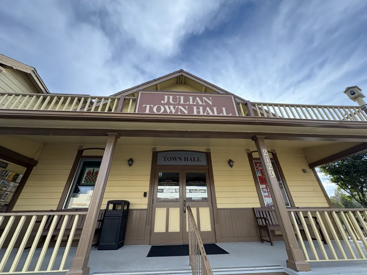 Visitors will step into history when they walk into the Town Hall of Julian, Calif. (Deena Bouknight)
