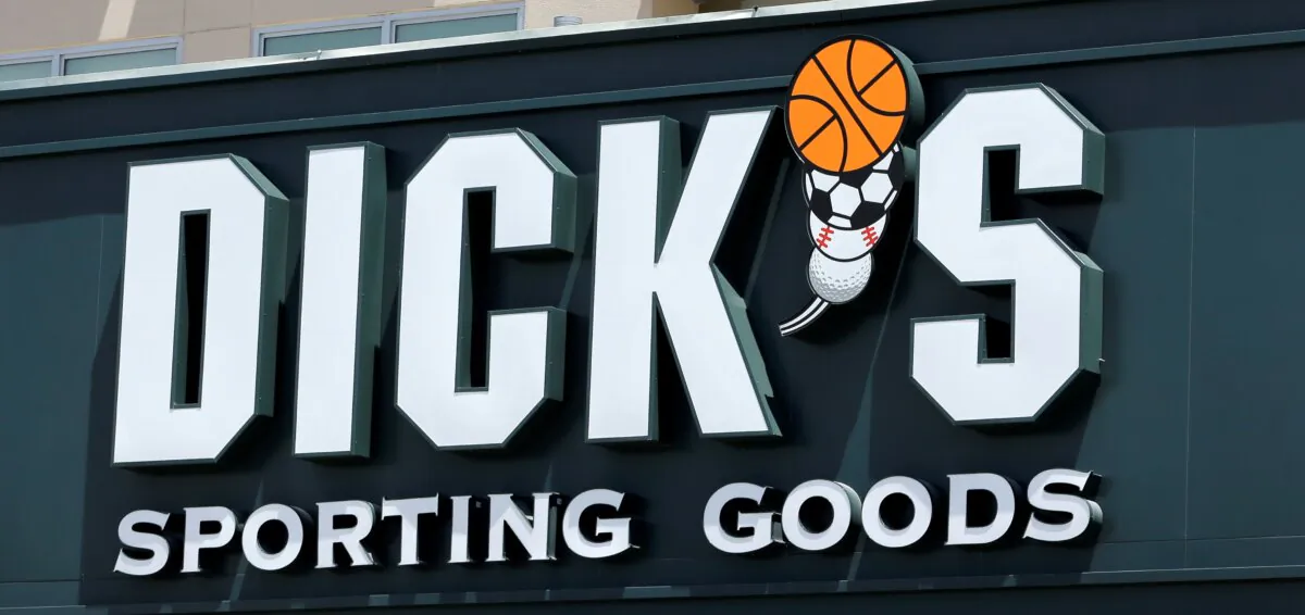 A Dick's Sporting Goods sign at a store in Miami on Aug. 29, 2017. (Alan Diaz/AP Photo)