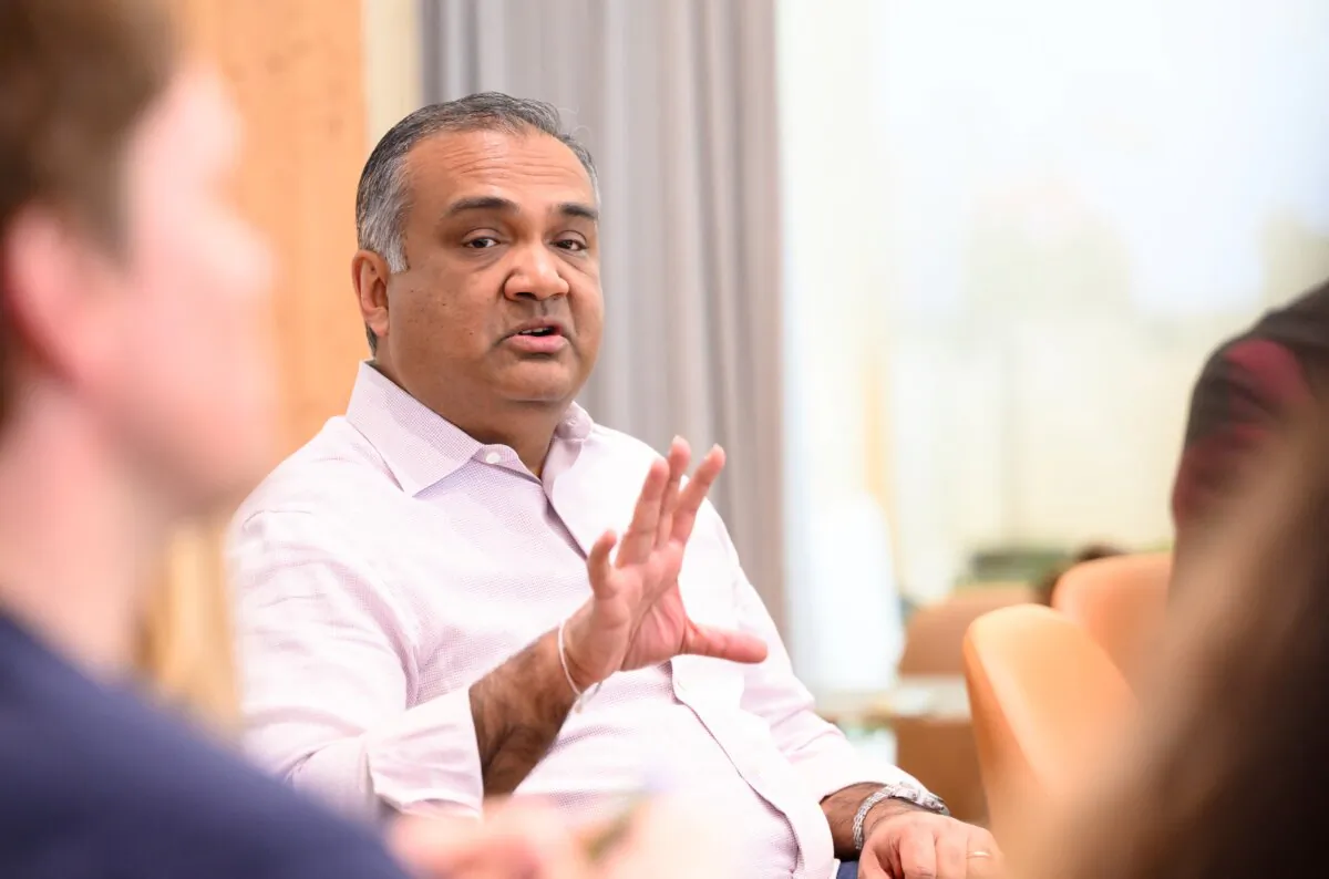 YouTube CEO Neal Mohan speaks in San Bruno, California, on April 23, 2025. (Josh Edelson/AFP via Getty Images)