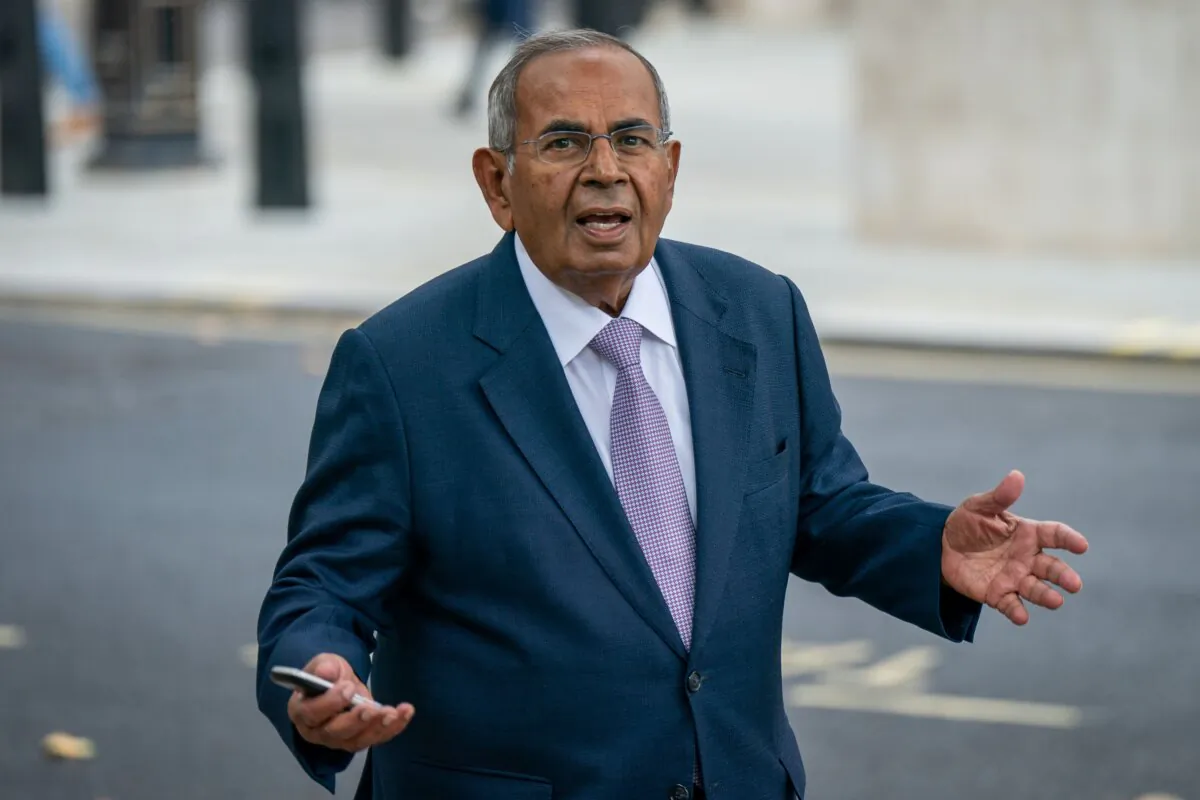 Gopi Hinduja, whose family topped the 2025 Sunday Times Rich List with a wealth of £35.3 billion, in an undated file photo. (Aaron Chown/PA)