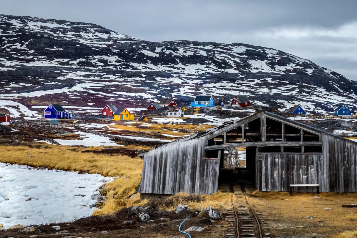 A fishing village near Nuuk, Greenland, on May 5, 2025. (John Fredricks/The Epoch Times)